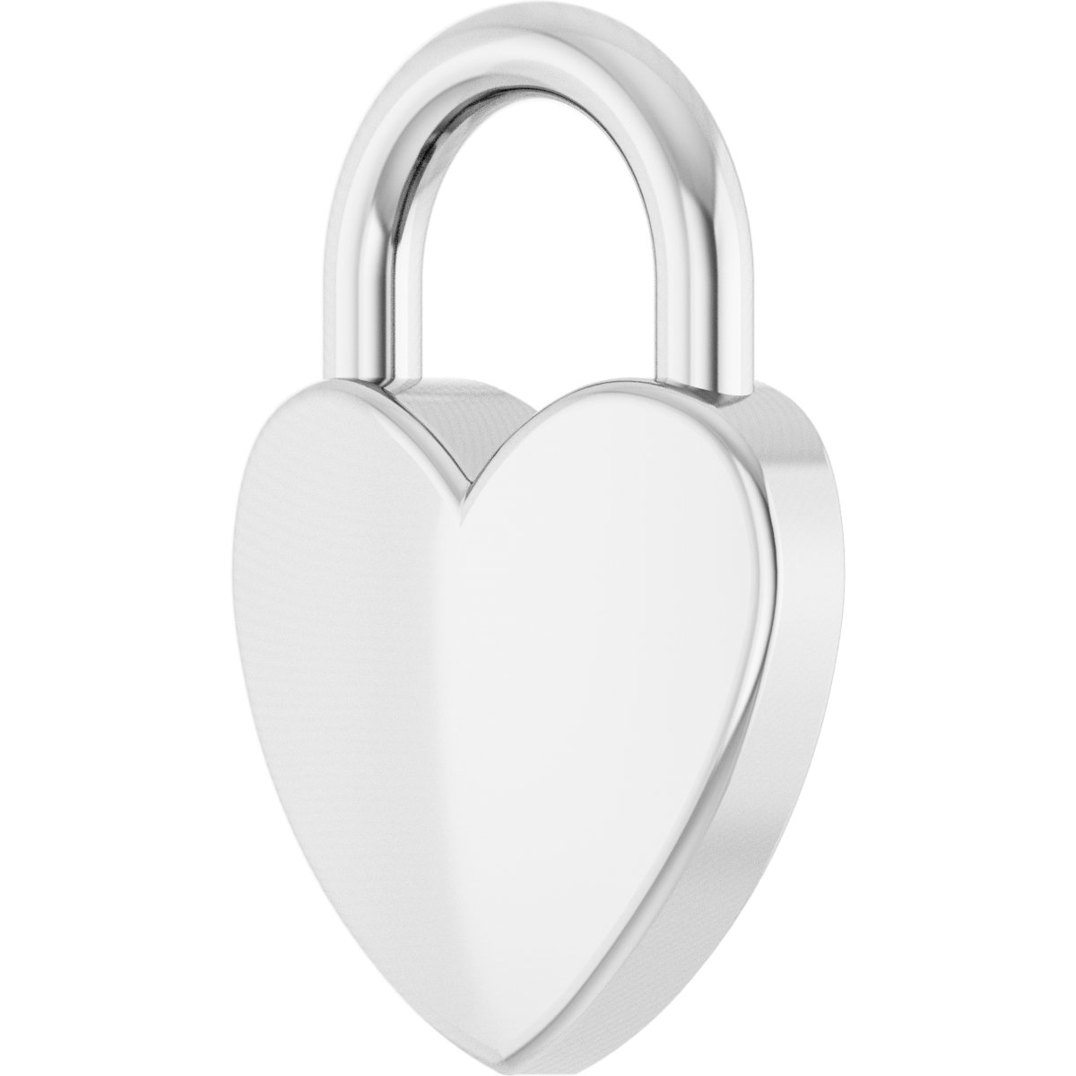 18K Yellow Gold-Plated Sterling Silver Engravable Heart Lock 16-18" Necklace view 2