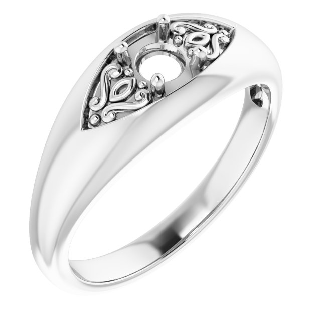 Sculptural Solitaire Ring
