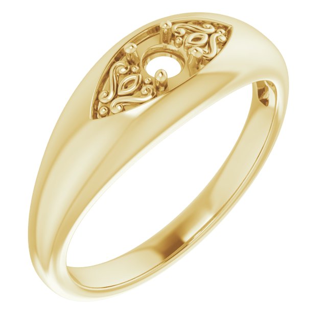 Sculptural Solitaire Ring