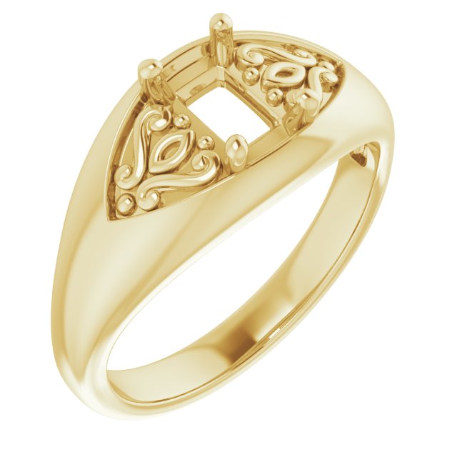 Sculptural Solitaire Ring