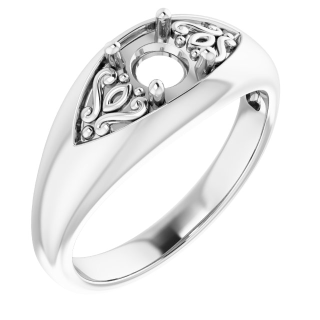 Sculptural Solitaire Ring