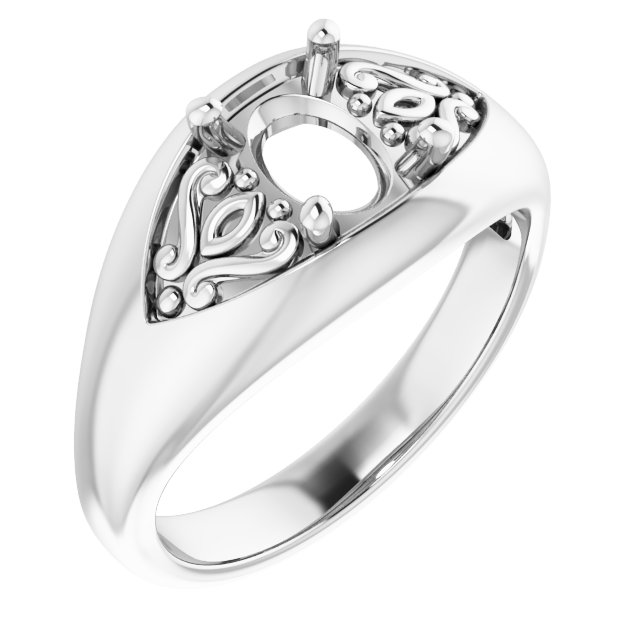 Sculptural Solitaire Ring
