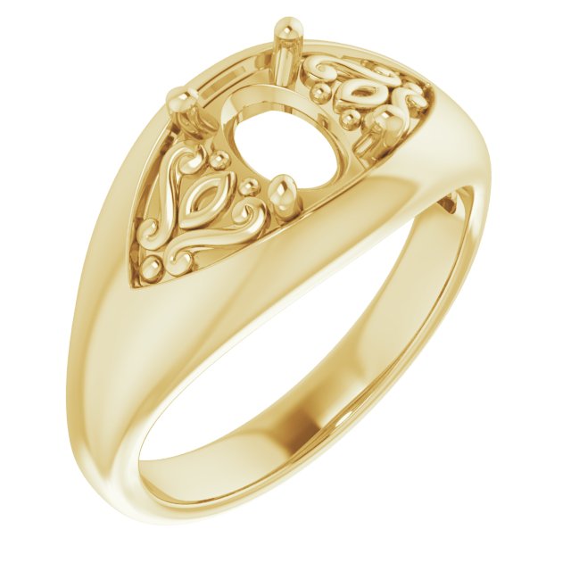 Sculptural Solitaire Ring
