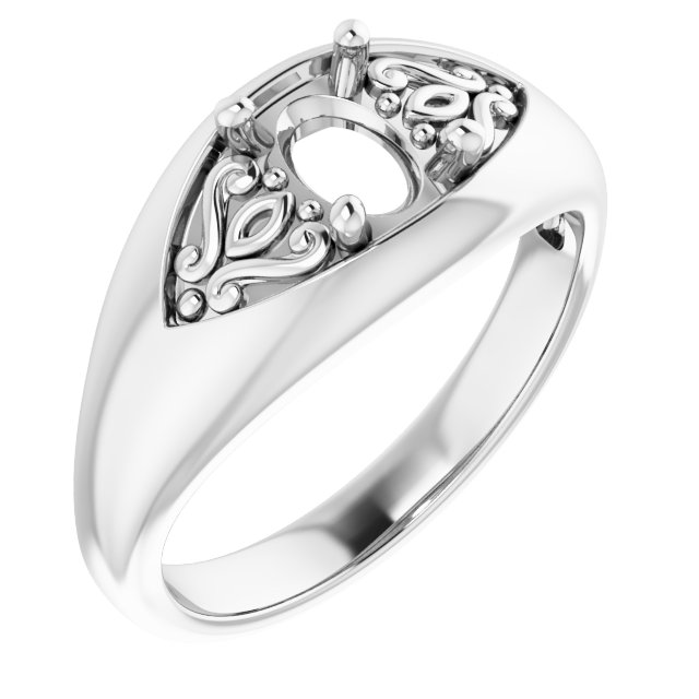 Sculptural Solitaire Ring