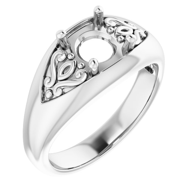 Sculptural Solitaire Ring