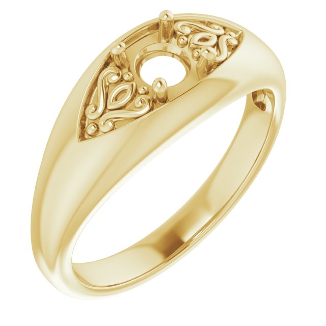 Sculptural Solitaire Ring