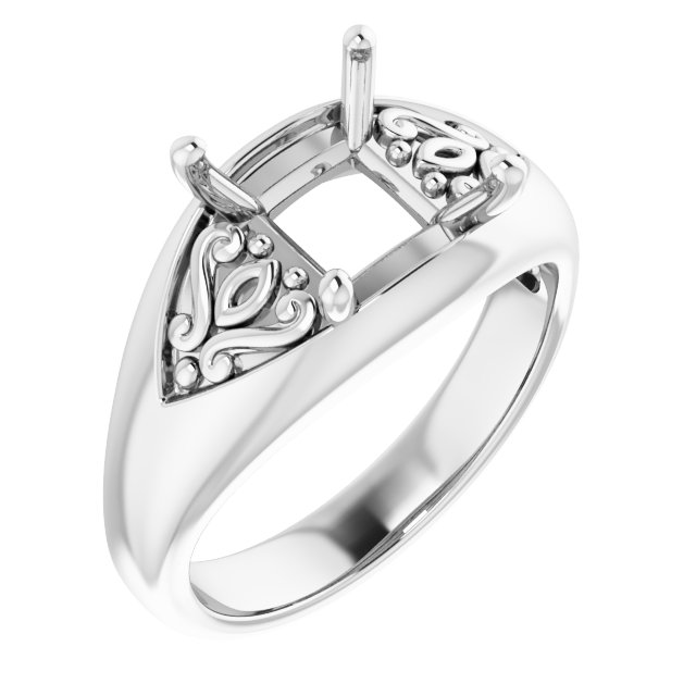 Sculptural Solitaire Ring