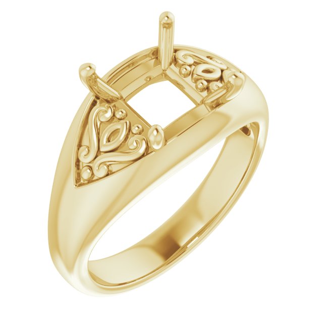 Sculptural Solitaire Ring