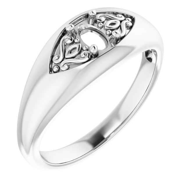 Sculptural Solitaire Ring