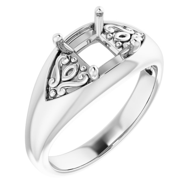 Sculptural Solitaire Ring