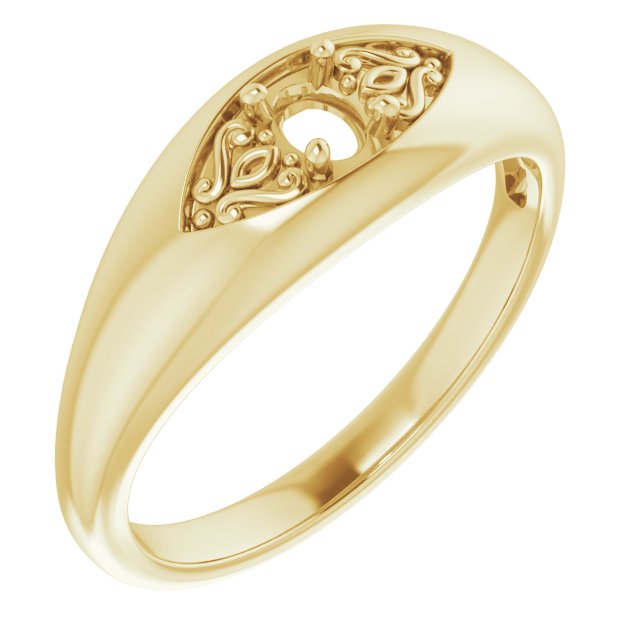Sculptural Solitaire Ring