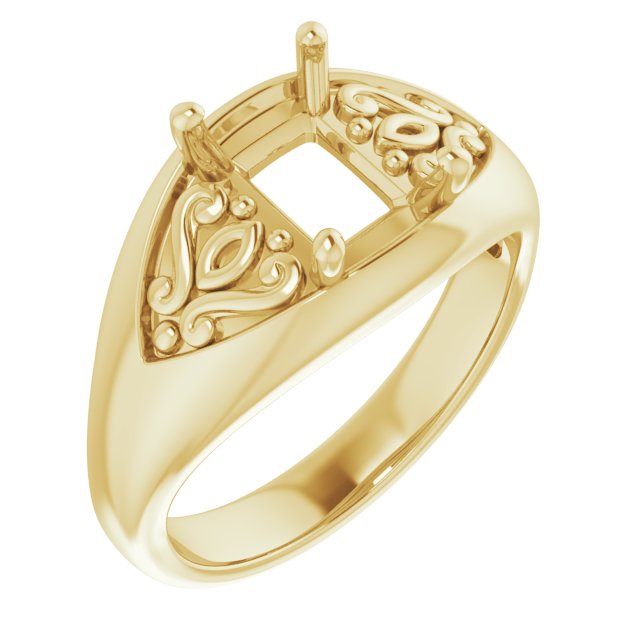Sculptural Solitaire Ring