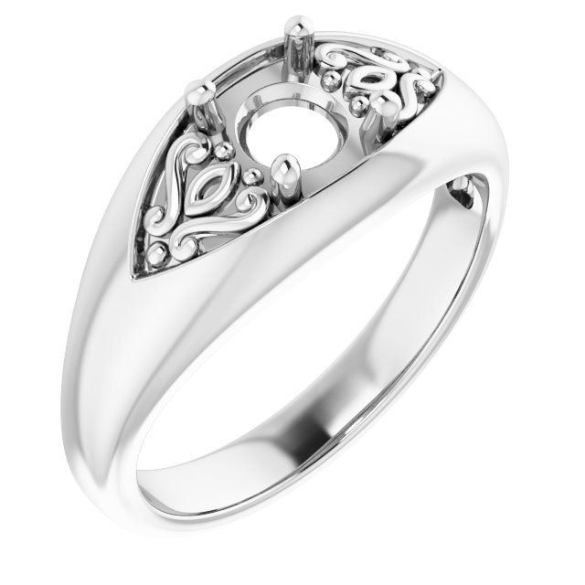 Sculptural Solitaire Ring