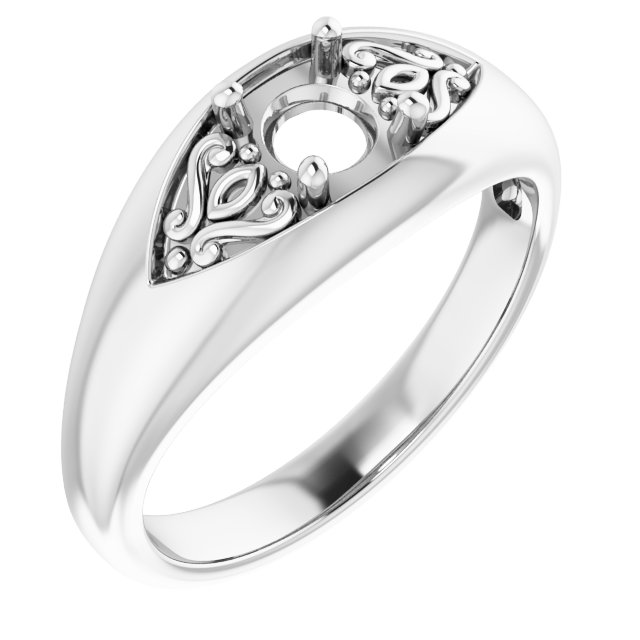 Sculptural Solitaire Ring