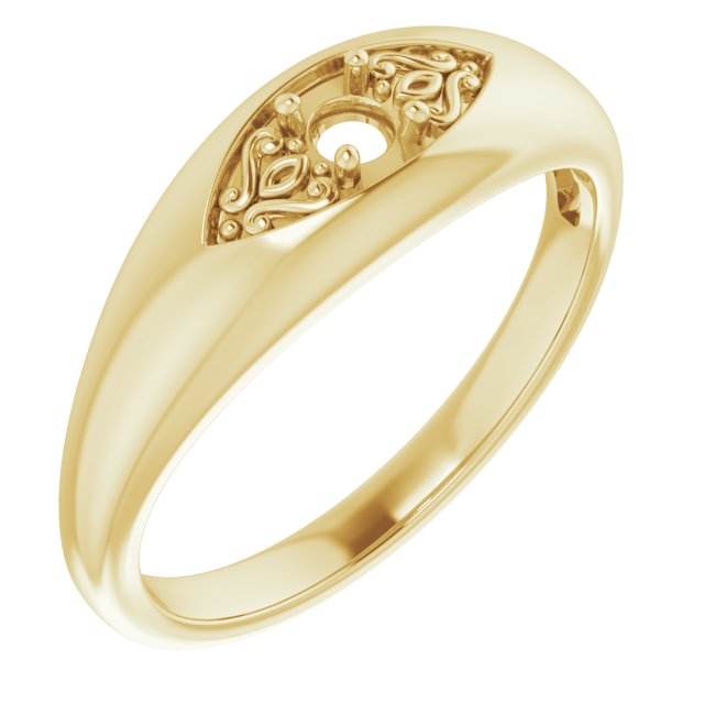 Sculptural Solitaire Ring