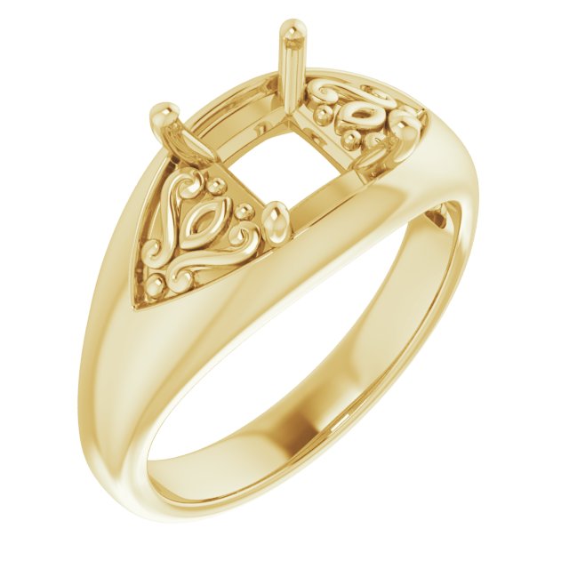 Sculptural Solitaire Ring
