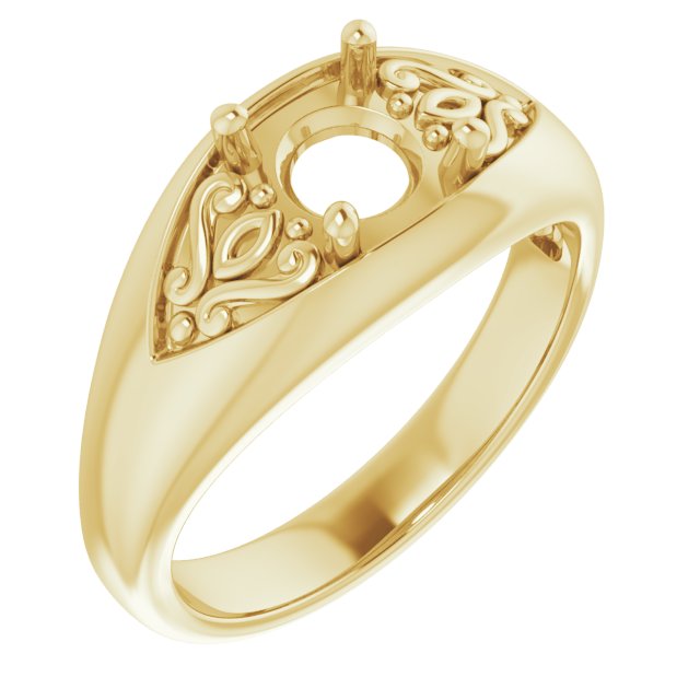Sculptural Solitaire Ring