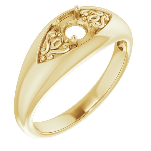 Sculptural Solitaire Ring