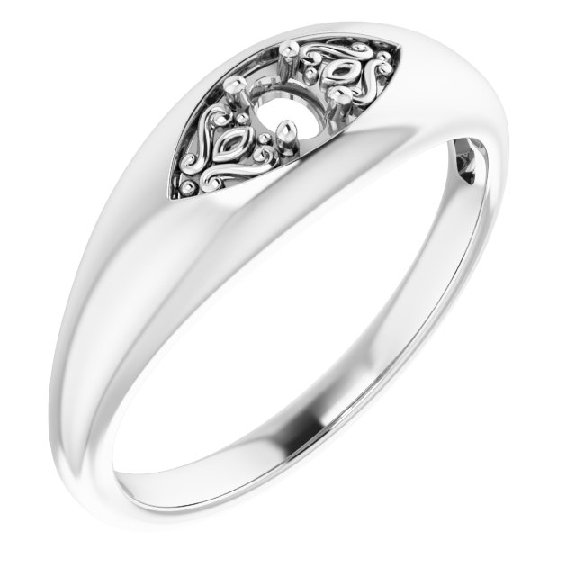 Sculptural Solitaire Ring