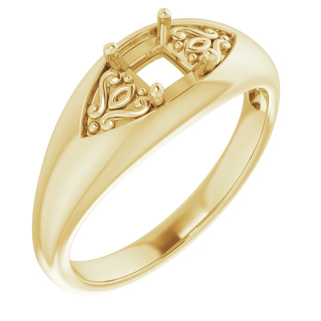 Sculptural Solitaire Ring