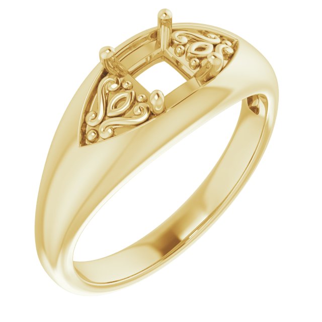 Sculptural Solitaire Ring