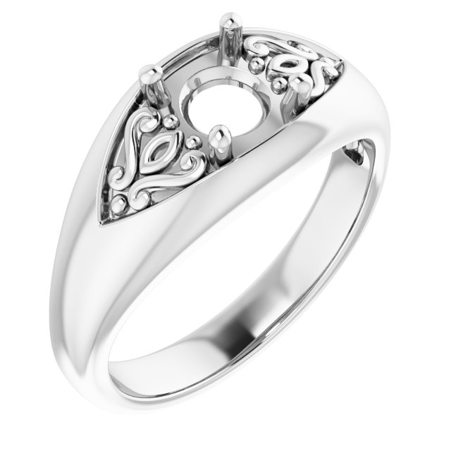 Sculptural Solitaire Ring