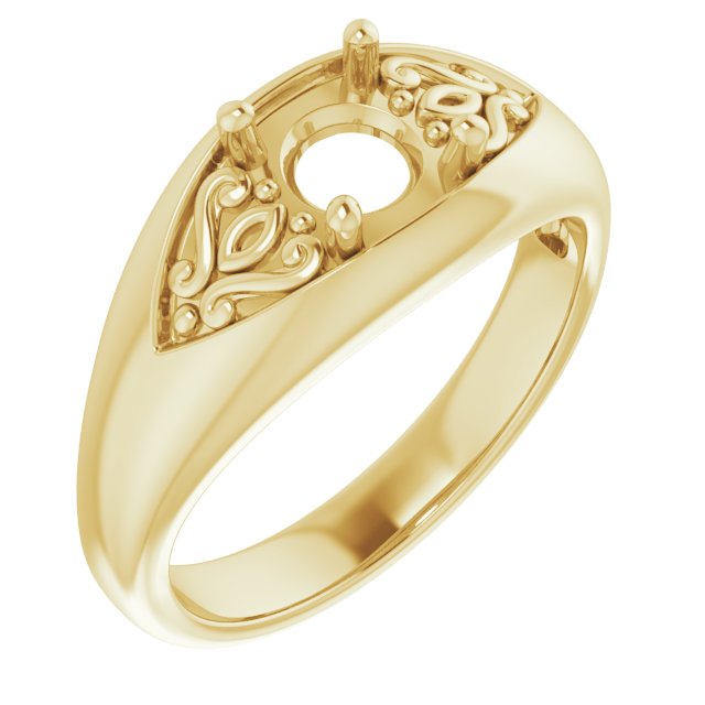 Sculptural Solitaire Ring