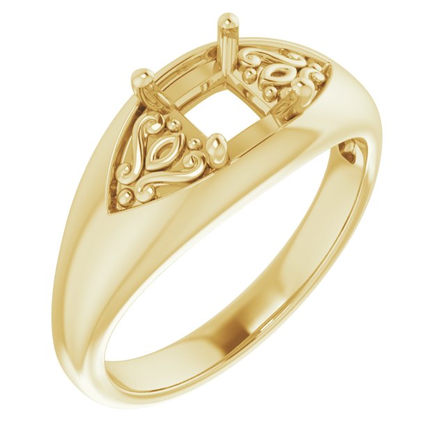 Sculptural Solitaire Ring