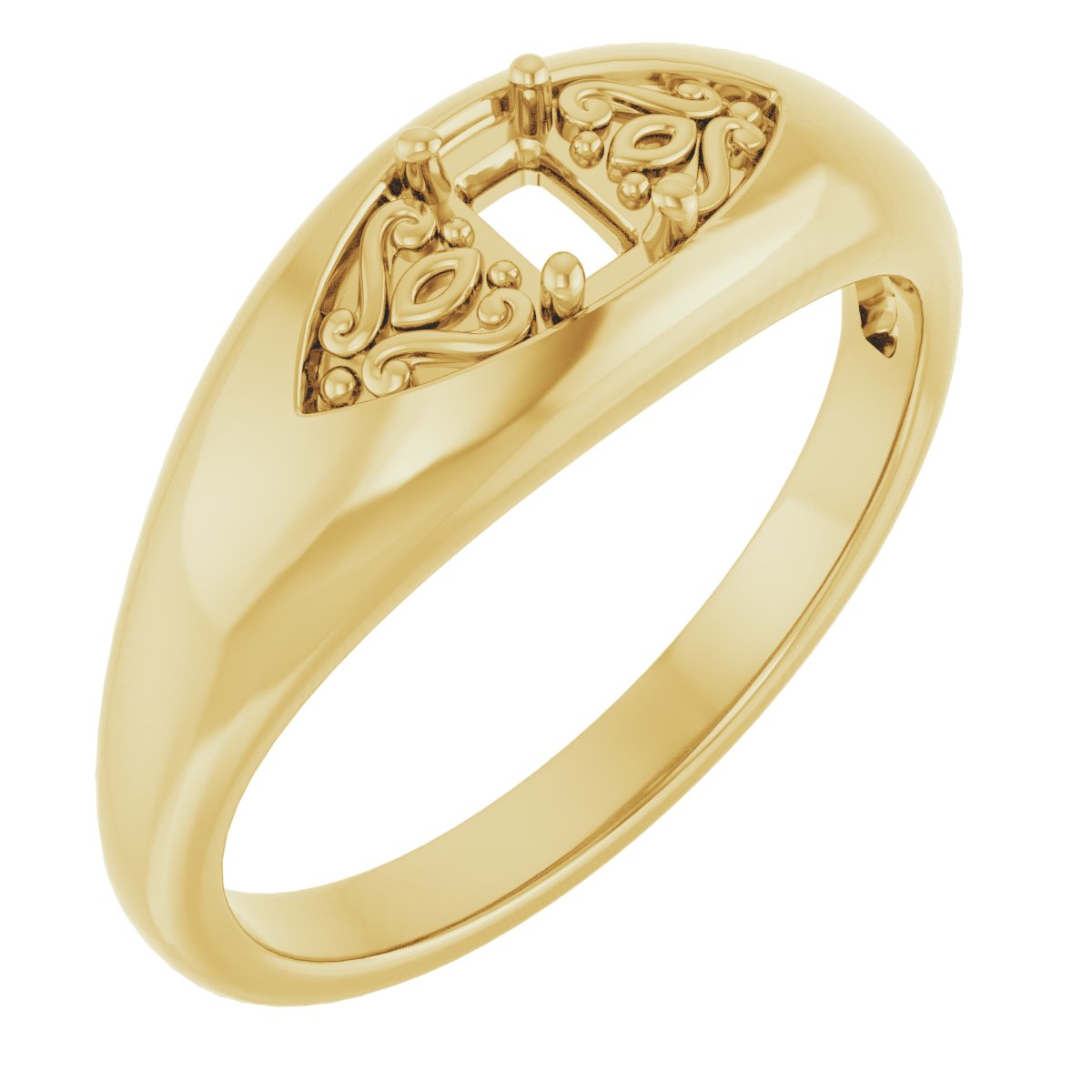 Sculptural Solitaire Ring