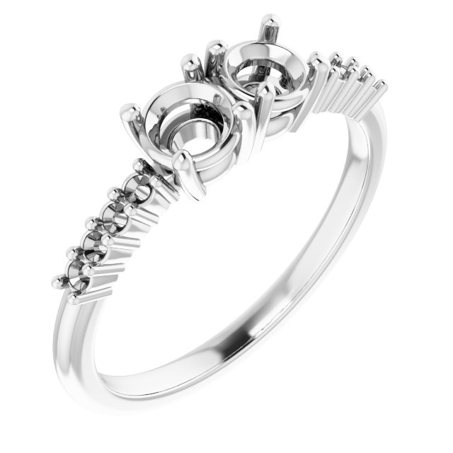 Accented Two-Stone Ring