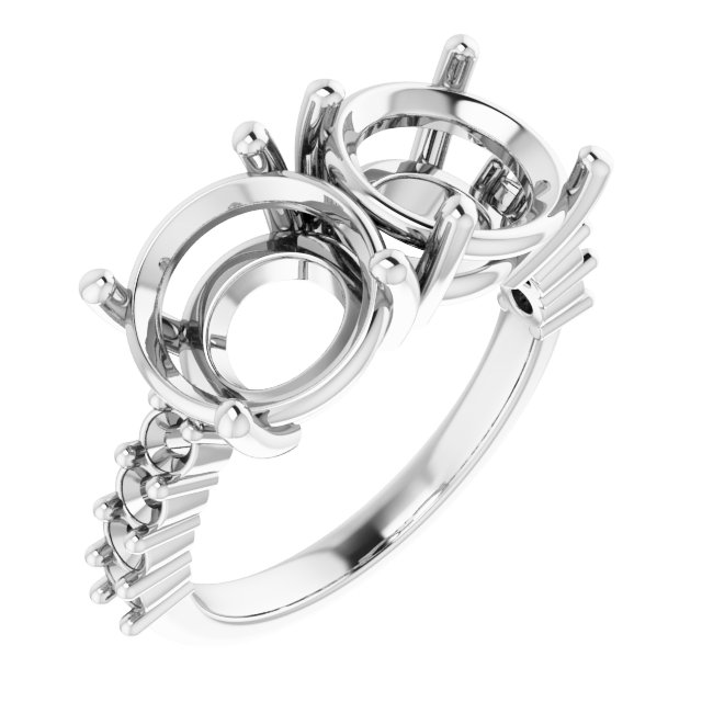 Accented Two-Stone Ring