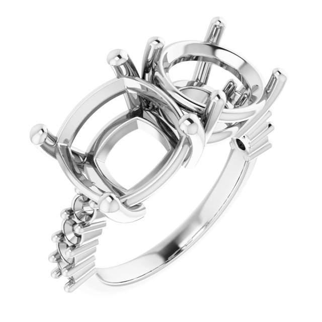 Accented Two-Stone Ring