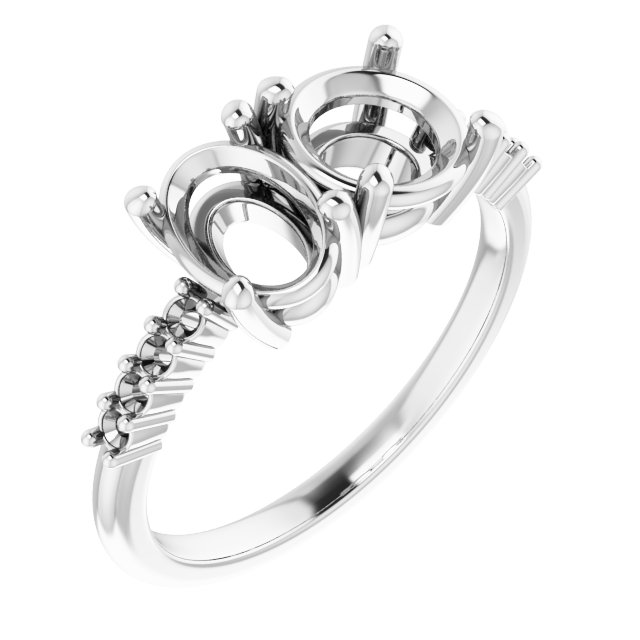 Accented Two-Stone Ring