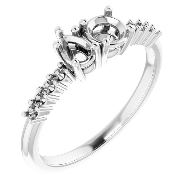 Accented Two-Stone Ring