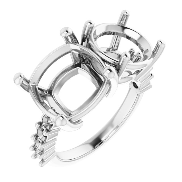 Accented Two-Stone Ring