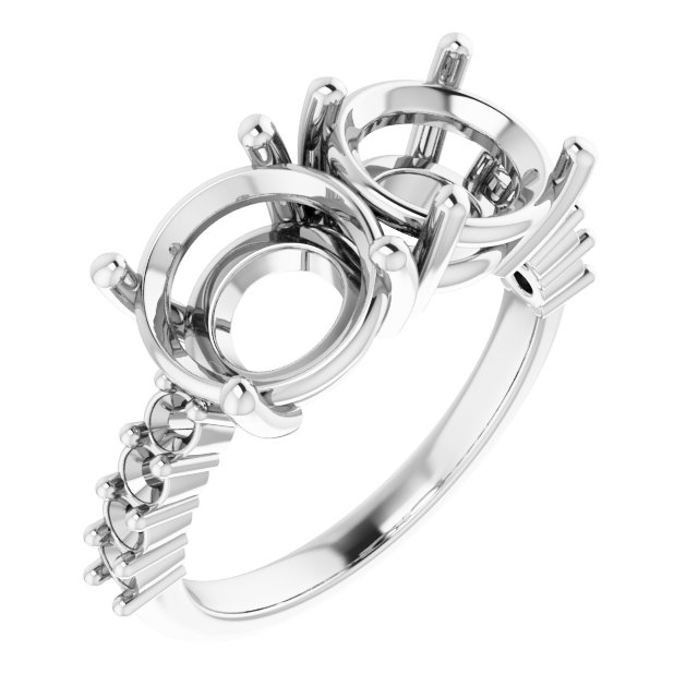 Accented Two-Stone Ring