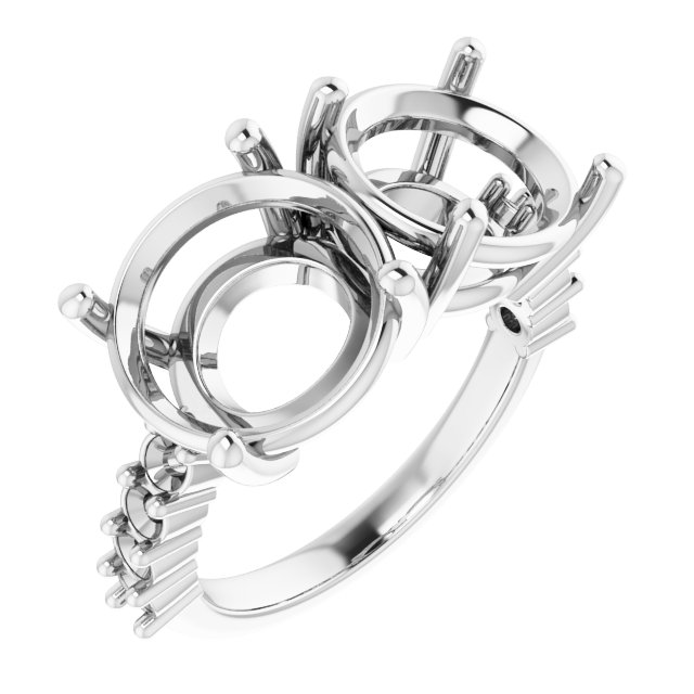 Accented Two-Stone Ring