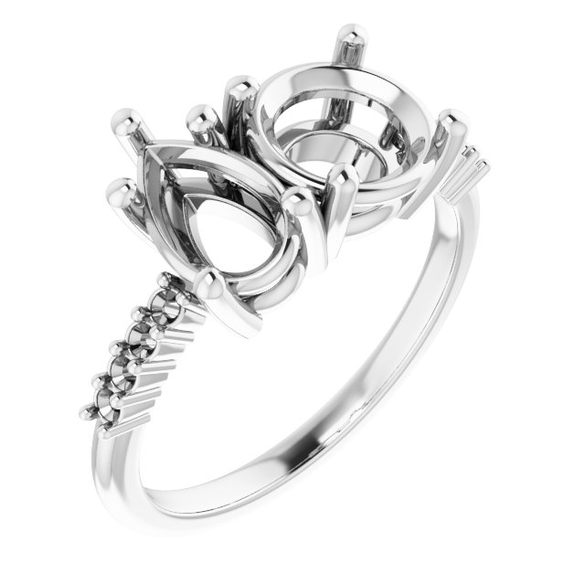Accented Two-Stone Ring