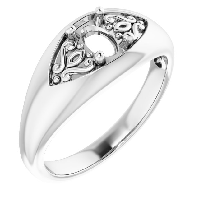 Sculptural Solitaire Ring