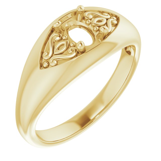 Sculptural Solitaire Ring