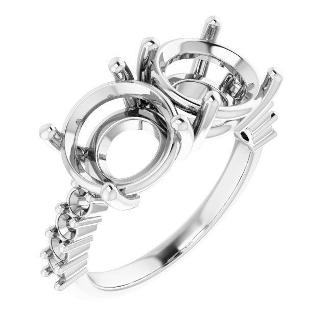 Accented Two-Stone Ring