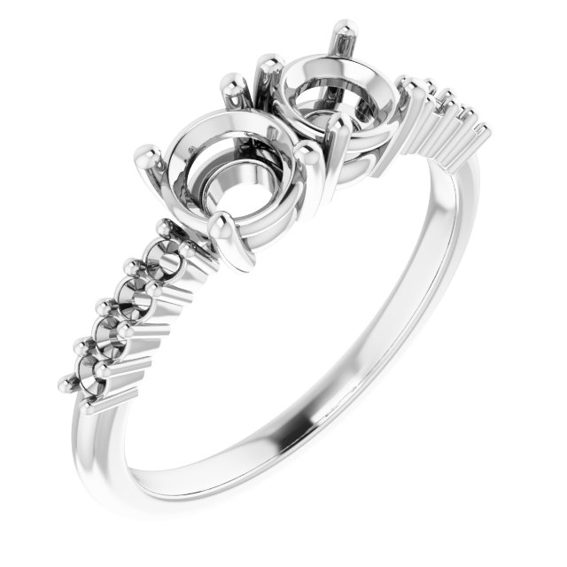 Accented Two-Stone Ring
