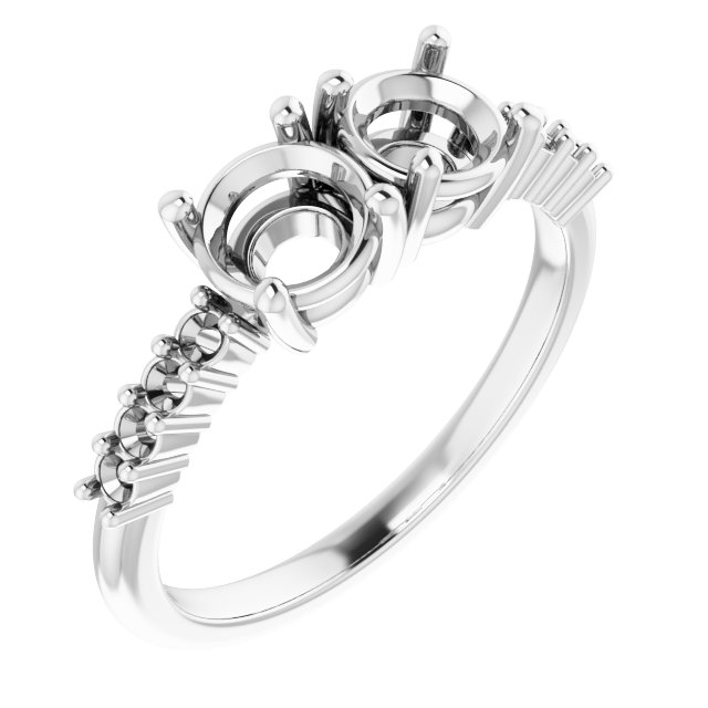 Accented Two-Stone Ring