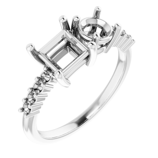 Accented Two-Stone Ring