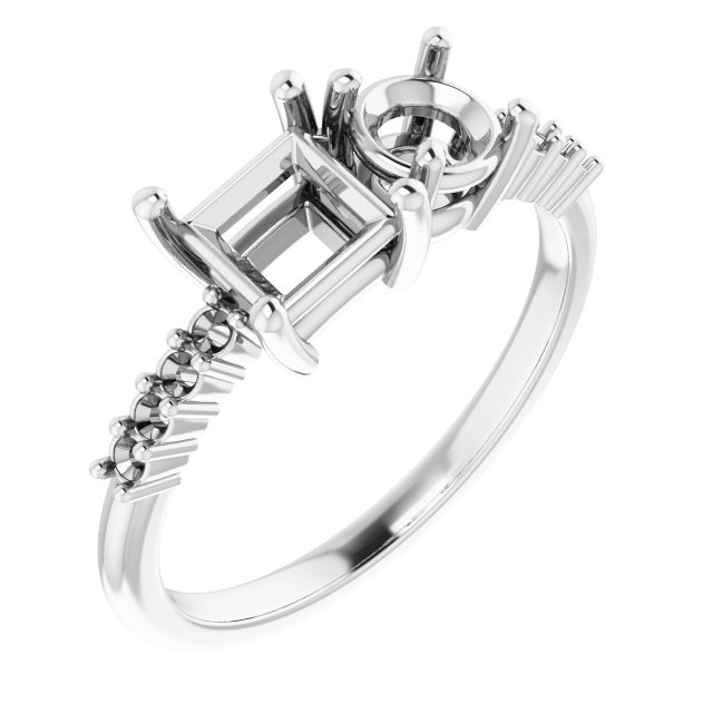 Accented Two-Stone Ring