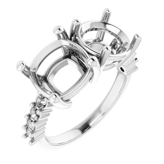 Accented Two-Stone Ring