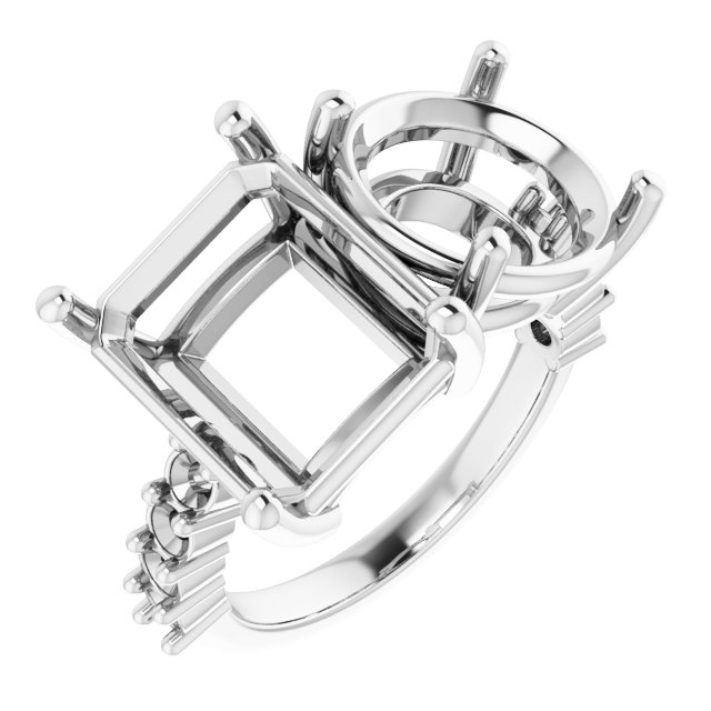 Accented Two-Stone Ring