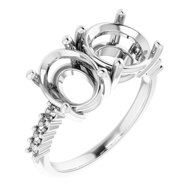 Accented Two-Stone Ring