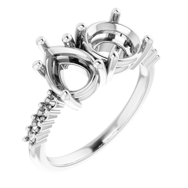 Accented Two-Stone Ring