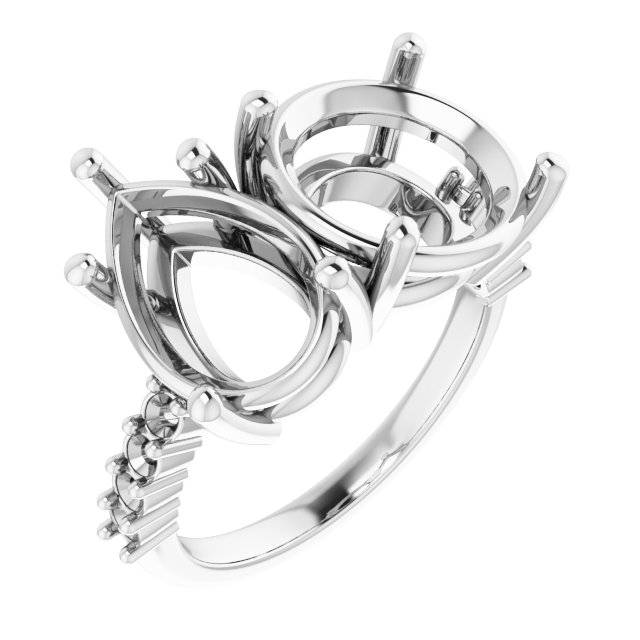Accented Two-Stone Ring